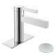 Single Faucet Bathroom Sink Lavatory Faucet with Drain Assembly F50